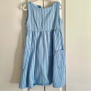 Hope & Henry Blue Striped Dress